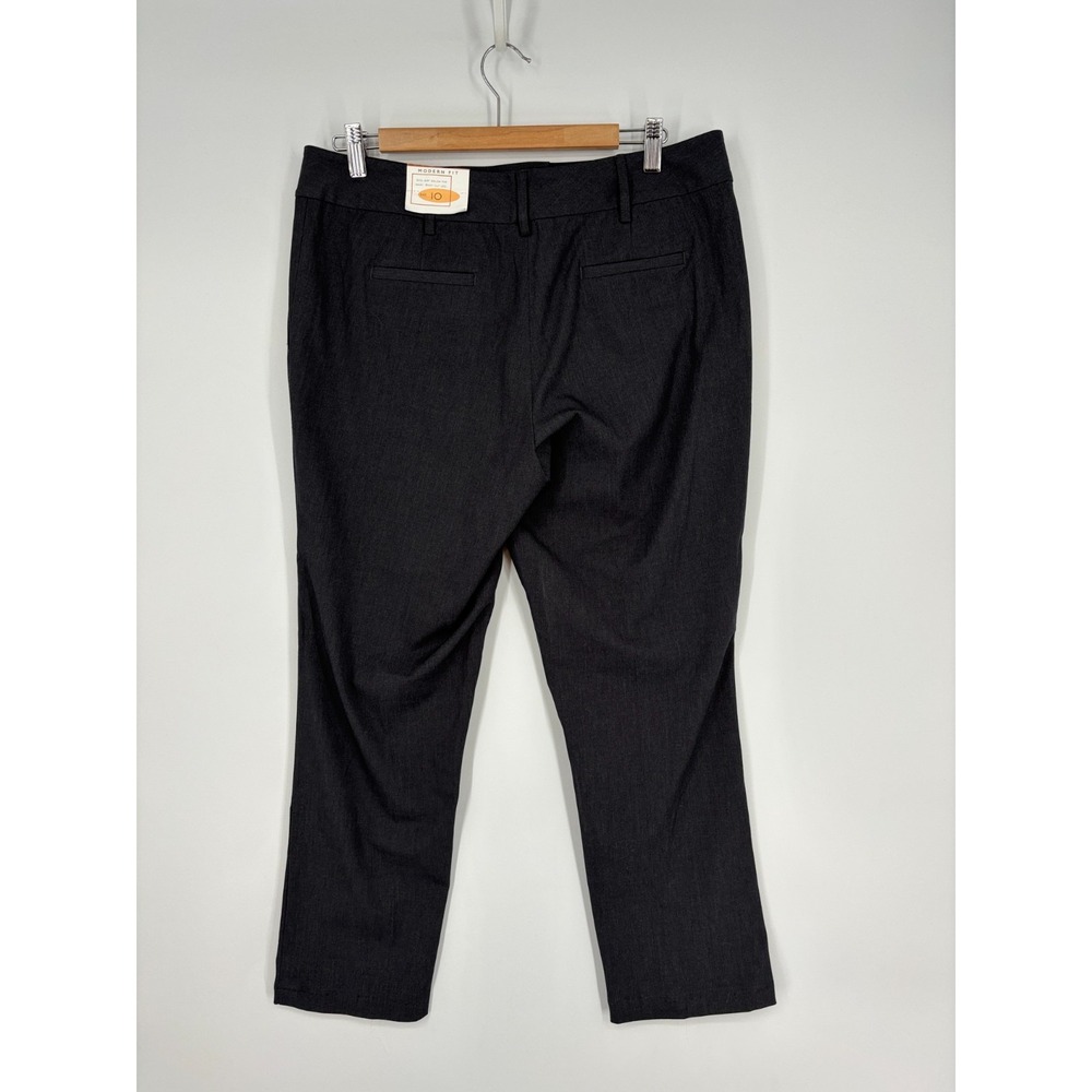 Vintage Casual Corner Pants Womens 10 Gray Modern Fit Bootcut Stretch New - Picture 2 of 9